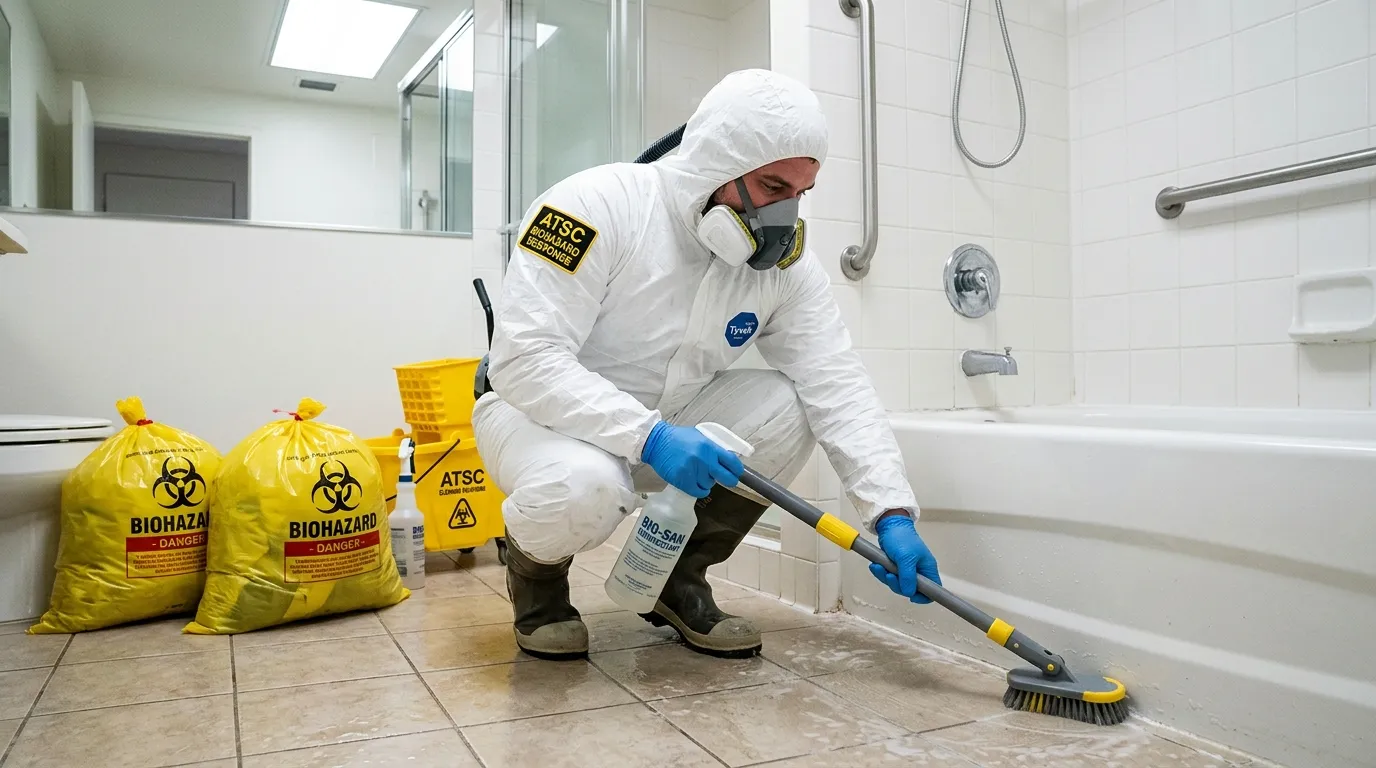 Decontamination equipment deployed for Blood Cleanup in Tinley Park